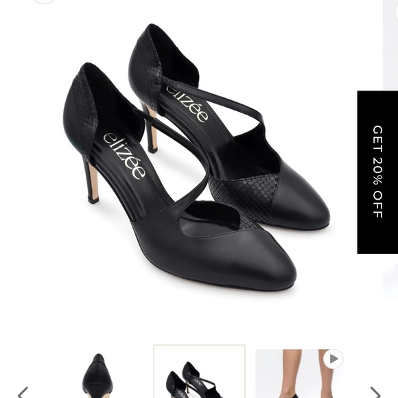 Elizee black pump Brand new in box. Handmade in Europe. Us 9. Napa leather. - Picture 4 of 12